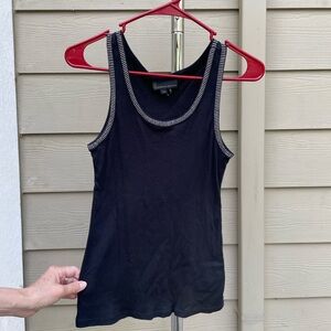 Buffalo David Bitton Black Tank Top with White Trim